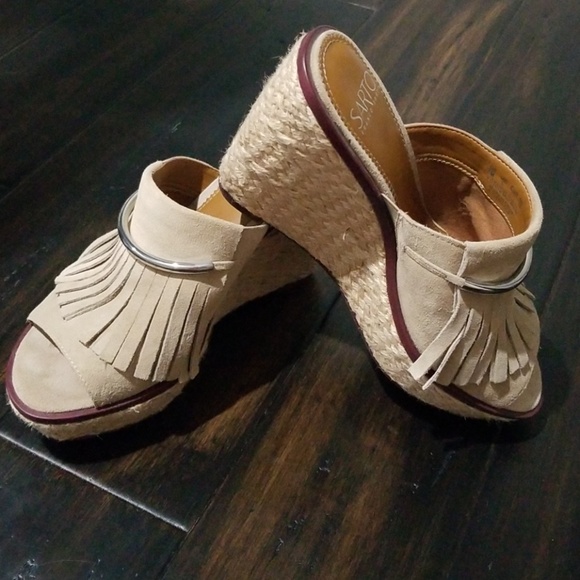 Franco Sarto Shoes - NWOT, Franco Sarto tan suede Candace Wedge Sandal